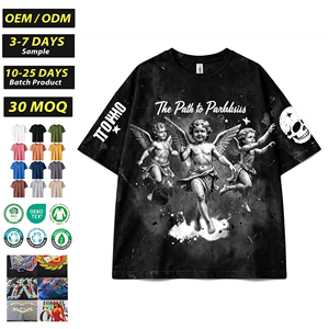 เสื้อยืดลำลองผู้ชายฤดูร้อนปี 2026 แบบใหม่ เรียบง่าย ทรงหลวม ใส่ได้กับทุกชุด ระบายอากาศได้ดี เหมาะสำหรับออกกำลังกาย สกรีนลายได้ตามต้องการ เนื้อผ้า 280 กรัม ทรงโอเวอร์ไซส์ - Product Image 1