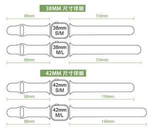 Correa de silicona para <span class=keywords><strong>Apple</strong></span> <span class=keywords><strong>Watch</strong></span>, banda de reloj de moda lavable, al por mayor, 12, 3, 4, 5, 6, 38, 40, 42 <span class=keywords><strong>y</strong></span> 44 mm - Product Image 5