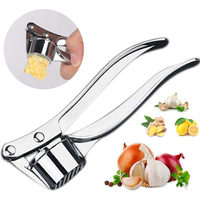 Cuisine professionnelle de qualité alimentaire cuisine manuelle broyeur en acier inoxydable hachoir gingembre hachoir presse ail broyeur