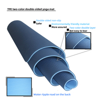 Taille personnalisée Tpe Tapis de Yoga Tapis de Prière Pas Facilement Déformé Tapis de Yoga Noir Antidérapant Dos Surf Yogamat Tampon d'absorption des chocs