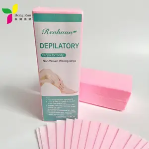 Strisce di carta ceretta rosa 80gsm strisce di cera depilatorie monouso Non tessute strisce epilatorie