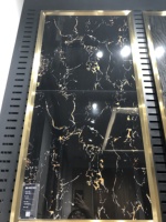 Carrelage Grès Cérame Pleine Masse Noir Effet Marbre 60x60, Prix Professionnel pour Sols