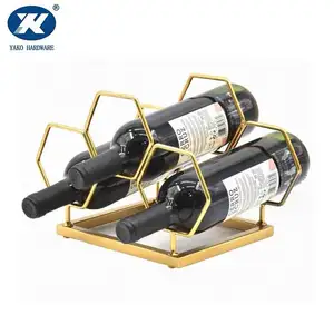 Factory Supply Golden Supplier Brass Wine Rack