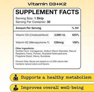 Vitamine D3 et vitamine K2 de haute qualité en marque privée favorisent un métabolisme sain et améliorent le bien-être général sous forme de comprimés buccaux. - Product Image 2