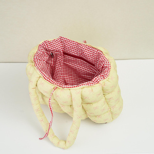 Sac fourre-tout matelassé en <span class=keywords><strong>vichy</strong></span> moelleux, sac <span class=keywords><strong>à</strong></span> bandoulière matelassé effet nuage, grande capacité, pour femme, idéal pour le shopping - Product Image 2
