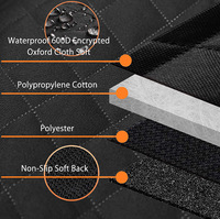 Tapis de voyage de luxe moderne pour animaux de compagnie, respirant, imperméable, chaud, anti-salissure, antidérapant, en tissu Oxford, pour siège arrière de voiture, pour chats