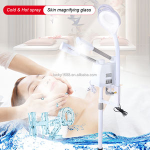 Lámpara de aumento con vaporizador facial para análisis de la piel, soporte de suelo ajustable de fábrica, venta al por mayor, 8x - Product Image 5
