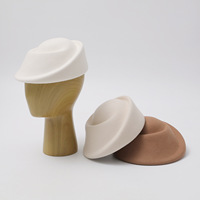 Chapeau Pillbox en Laine pour Femme Style Hepburn Élégant Raffiné Créateur de Niche Automne Hiver Mariage Cérémonie
