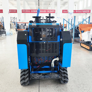 รถตักขนาดเล็ก T750E แบบใช้น้ำมันเบนซิน ชนิดตีนตะขาบ สีฟ้า ระยะหมุนเล็ก เหมาะสำหรับงานก่อสร้าง - Product Image 3