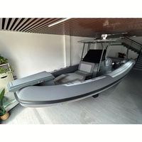 Bateau semi-rigide en aluminium RHIB pour 16 personnes, 860 cm, Achilles Hypalon avec console à toit rigide, luxe, pour le sauvetage, provenant de Chine, fournisseur pour commandes en gros