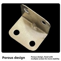 Vente en gros de supports en L à 90 degrés Connecteur de retenue d'angle de quincaillerie de meuble en acier laminé à froid pour tables chaises armoires