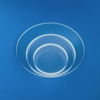 Plaque de verre de quartz 1200C, fenêtre de visualisation transparente en silice fondue, feuille transparente haute température, sur mesure pour jauge de niveau de chaudière