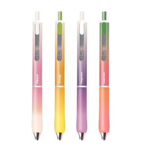 Bolígrafo de Gel Retráctil con Color Frutal, Punta Doble CS, Agarre Termocrómico Degradado, Tinta Negra de Secado Rápido para Exámenes Estudiantiles, 12 Unidades/Caja - Product Image 3