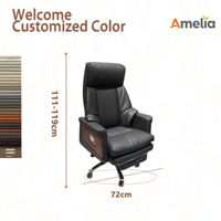 Chaise de bureau ergonomique moderne multifonctionnelle, chaise de bureau de direction électrique de luxe au design ergonomique pour PDG et dirigeants