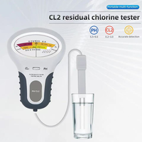 Testeur de chlore et de pH 2 en 1 pour piscine, spa, bain à remous, chlore résiduel CL2 et pH-mètre 0,2-3,0 ppm / 5,5-9,0 pH, analyseur de qualité de l'eau