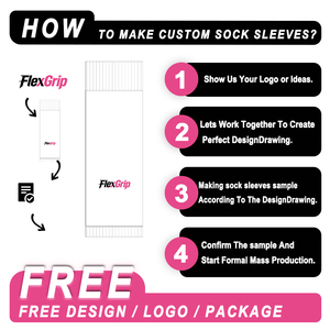 أكمام جوارب كرة القدم المخصصة فليكس جريب مع شعار، ضاغطة ومسامية وماصة للعرق، للاستخدام السفلي كواقي للساقين - Product Image 2