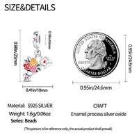 Breloques Pendentifs en Forme de Bagages d'Avion et Fleurs, Style Touristique, en Cuivre Plaqué Argent, pour Bracelets DIY, Logo Personnalisé, Petite Quantité