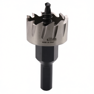 Sierra perforadora HSS de 38 mm, fabricada en Italia, para taladrar madera y metal. - Product Image 2