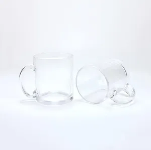 M005 उच्च बनाने की क्रिया खाली ग्लास कप 11oz ग्लास प्रचार विज्ञापन कॉफी मग