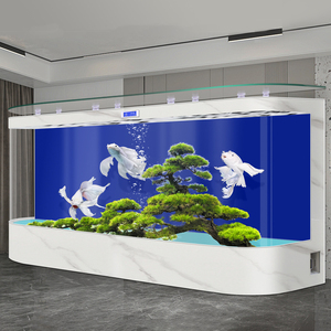 Fabricant Vente en gros Aquariums en verre personnalisés pour poissons d'intérieur Grands aquariums d'eau douce Ensemble complet sans cadre Réservoirs de poisson ménagers - Product Image 5