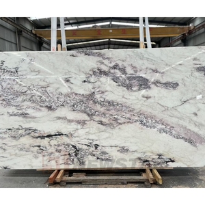 אבן טבעית שיש איכותי יוקרתי עם ורידים סגולים לוחות גדולים אריחי רצפה כיורי אמבטיה פאנל קיר לוח כיור - Product Image 5