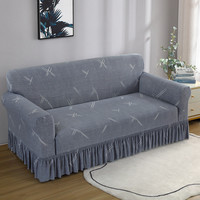 Éxito de Ventas Fundas de Sofá Elásticas Modernas Suaves y Transpirables de Pana de Maíz Jacquard para Muebles de Sala