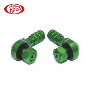 Valve de pneu universel en aluminium pour moto, 2 pièces, 11.3mm, clapet de tige de pneu à 90 degrés tout-terrain universel pour HONDA, <span class=keywords><strong>DUCATI</strong></span> - Product Image 3