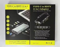 Hub USB-C Ethernet Multifonction 2024, Lecteur de Cartes Clé USB, PD 100W, Hub 11-en-1 USB 3.0 pour Ordinateur Portable