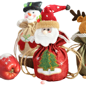 Petit cadeau de Noël Sacs à pommes Sac cadeau décoratif Cadeaux de Noël pour enfants Ensemble de jouets en peluche pour enfants - Product Image 1