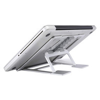 Harga Pabrik Stand Laptop Aluminium 4mm 6 Tingkat Ketinggian Dapat Disesuaikan Penyangga Notebook Desktop Lipat Dudukan Komputer Custom
