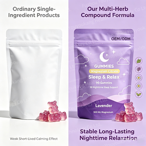 Gomitas <span class=keywords><strong>de</strong></span> Melatonina OEM 500mg con Citrato <span class=keywords><strong>de</strong></span> Magnesio, L-Teanina, Balsamo <span class=keywords><strong>de</strong></span> Limón y Flor <span class=keywords><strong>de</strong></span> la Pasión, Suplementos Herbales para un Sueño Más Profundo y Duradero - Product Image 5