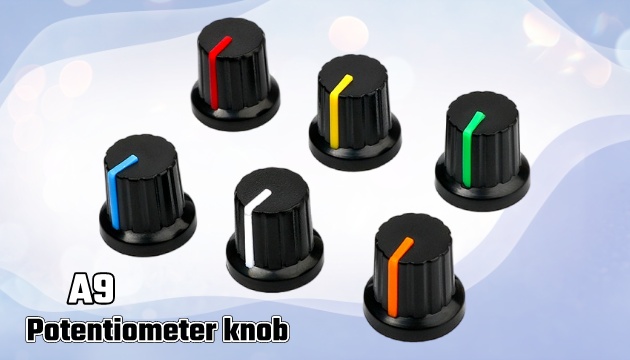 Black Plastic Control Knob for D Shaft - Steering Wheel