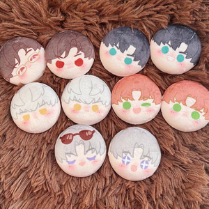 Badge bouton rond souple en fer blanc personnalisé avec logo par sublimation, thème Anime, promotionnel, économique, vente en gros - Product Image 1