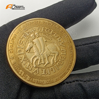 Offre Spéciale Challenge Pièce de franc-maçonnerie à collectionner antique en métal personnalisé plaqué or