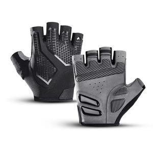 Gants de cyclisme personnalisés mi-doigts pour hommes et femmes, respirants, en silicone liquide, absorbant les chocs, pour le <span class=keywords><strong>vélo</strong></span>, le sport et le fitness, utilisation OEM - Product Image 1