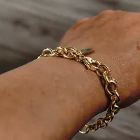 Bracelet EMANCO classique en acier inoxydable, fait main, bijoux tendance, cadeau idéal pour femme, mariage, anniversaire, fête