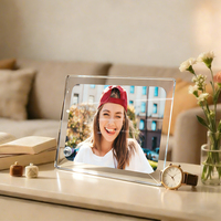 Panneaux photo en verre à sublimation DIY, cadres photo imprimables personnalisés, cadeau commémoratif haute transparence pour la décoration intérieure et le bureau