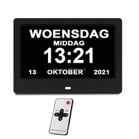 Jam Dinding Digital Pengingat Obat untuk Demensia dan Gangguan Memori dengan Kalender Digital 7 inci