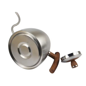 1.5L Stainless Steel Gooseneck Coffee Kettle with Luxury Design and Wooden Handle Hand Drip Pour Over - Product Image 3