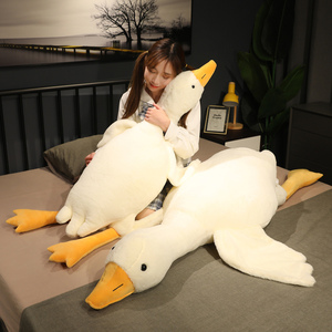 Peluche Gigante Oca Bianca Personalizzabile All'ingrosso, Cuscino da Dormire, Bambola Imbottita in Cotone PP, Regalo di Compleanno per Ragazze - Product Image 5