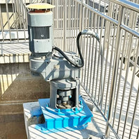 Pompe Agitateur Submersible Verticale Hyperboloïde à Basse Vitesse Économe en Énergie pour Usine de Traitement de l'Eau Industrielle 1000L/Heure 1 An