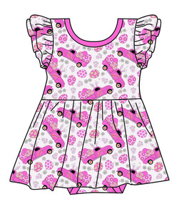 Fabricante de Ropa de Bambú Personalizada, Conjunto de 2 Piezas con Cierre para Bebés, Vestido de Bebé con Estampado de Pascua, Productos para Recién Nacidos, Ropa Infantil Giratoria - Product Image 3