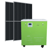 Panel de Silicio Monocristalino, Inversor de Baja Frecuencia, Kit de Sistema de Energía Solar Impermeable IP54 de 3KW WON-OESS-3000W para Rancho