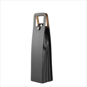 Bolsa de papel Kraft portátil personalizada, caja de regalo para botella de vino de Navidad, caja para whisky - Product Image 3