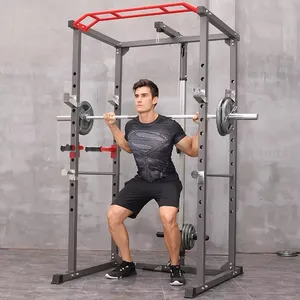 Home Gym Peralatan Multifungsi Fungsional dengan Trainer Heavy Duty Smith Machine Power Cage