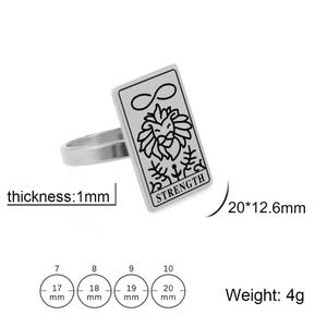 Bague minimaliste en acier inoxydable pour hommes et femmes - Product Image 3