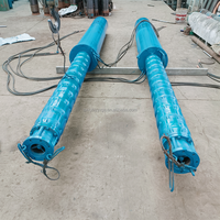 Pompe à eau submersible centrifuge verticale multi-étages en acier inoxydable, alimentée par moteur AC, pour puits profond et forage, longue portée