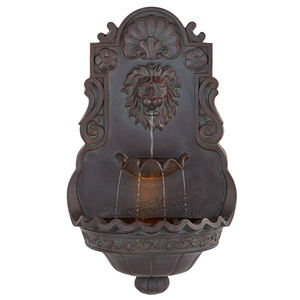 الطاقة الشمسية مع بطارية وكهربائية محمولة في الهواء الطلق راتنج الألياف الزجاجية الزخرفية الجدار شنقا رأس الأسد حديقة - Product Image 1