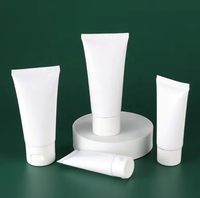 Tube de distribution en plastique PE rechargeable pour soins de la peau, tube souple cosmétique à presser pour crème pour les mains/shampooing