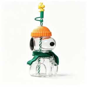 Tazas de vidrio con tapa y pajita, con logotipo personalizado, diseño de fresa 2026, gorra de béisbol, oso de peluche de fútbol, taza de café, para regalo - Product Image 1